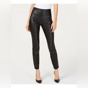 INC International Concepts Black Studded Skinny Pants